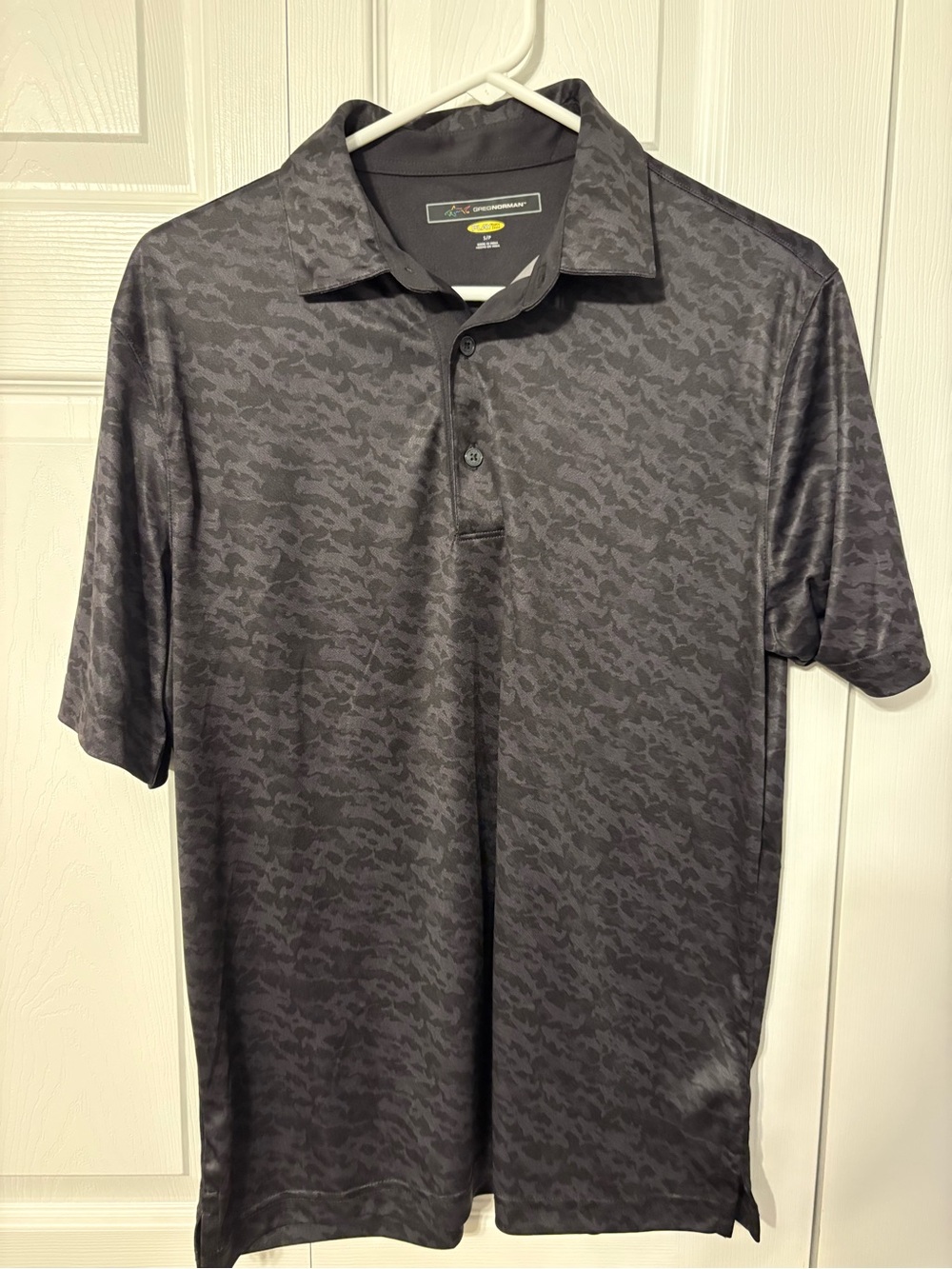 Greg Norman Collection Charcoal Camo Polo